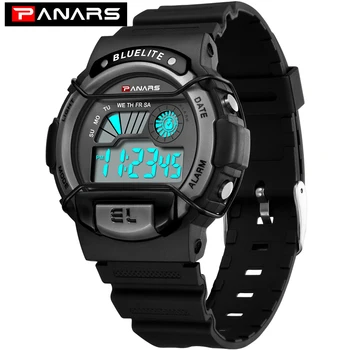

PANARS Digital Watch Men Sport 50M Waterproof Luminous Student Watch 2019 Stopwatch Wristwatch Mens relogio digital masculino