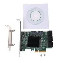 PCI-e PCI Express для SATA 3,0 III 3 SSD PCIe 6 портов Плата расширения адаптер Raiser низкопрофильный кронштейн