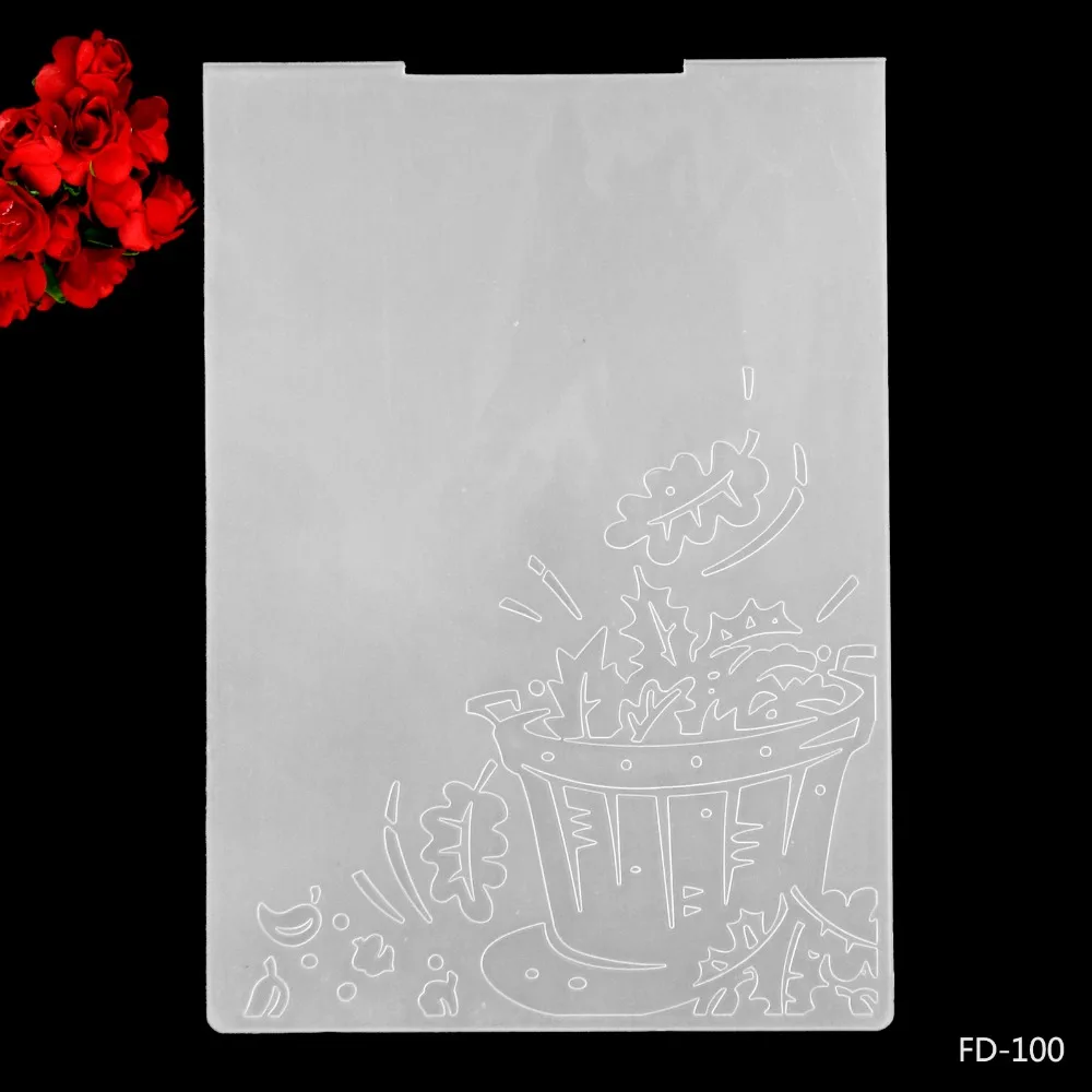 

2017 New Arrival Scrapbook Flower Pot Design DIY Paper Cutting Dies Scrapbooking Plastic Embossing Folder
