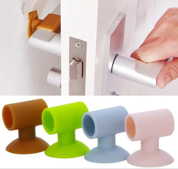

1PC Baby Safety Sucker Rear Door Wall Crash Cushions Handle Door Lock Protective Pad Protection Wall Stick Home Decor ENJ 001