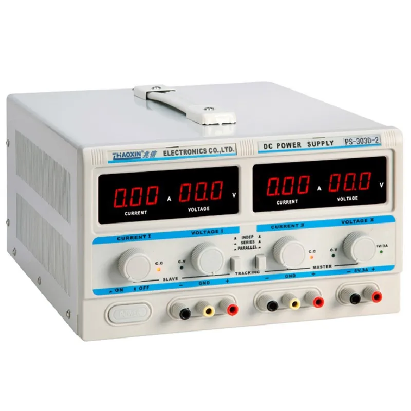 PS-303D-2 с двумя источниками питания постоянного тока 30 v 3a цифровой Мощность лаборатории Мощность