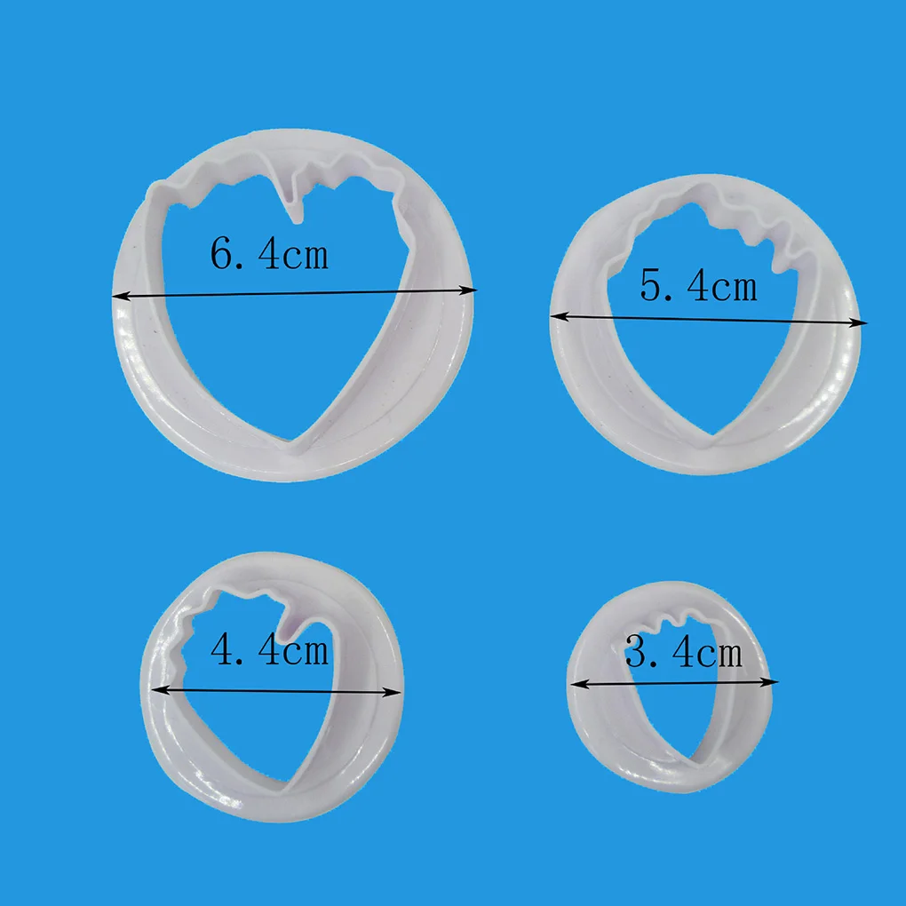 4 шт. Пластик в виде цветочных лепестков вырезывания картины для приготовления печенья в форме набор форм торт Ножи, выпечка Инструменты