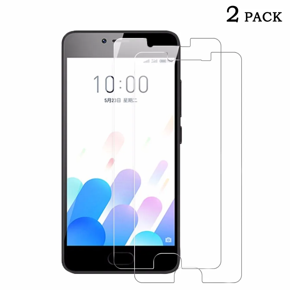 2 шт для Meizu M5c прозрачное закаленное стекло экрана защитное на M710H 9H твердое M5C M 5c