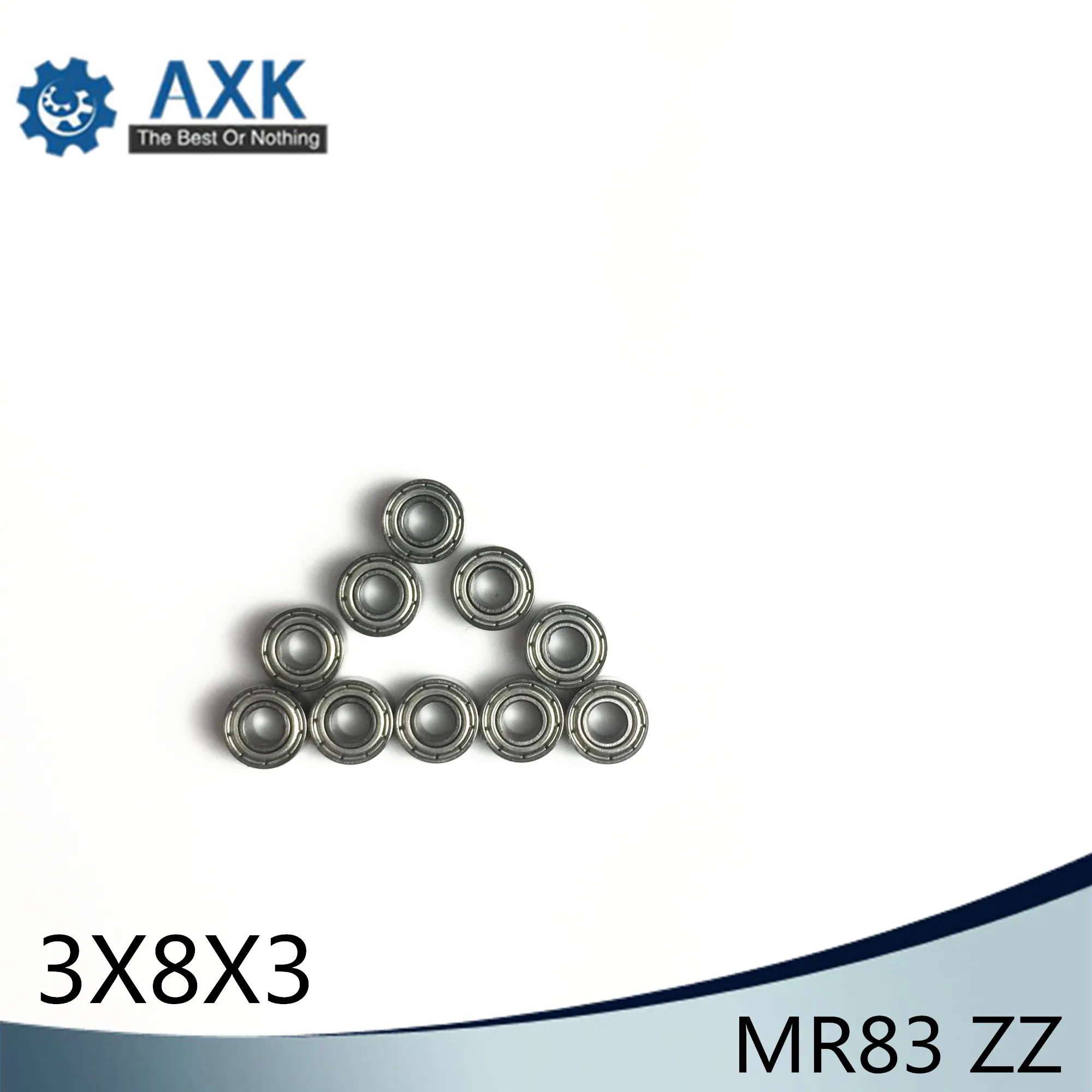 MR83ZZ ABEC-1 (500 шт.) миниатюрные шариковые подшипники 3X8X3 мм HS1031