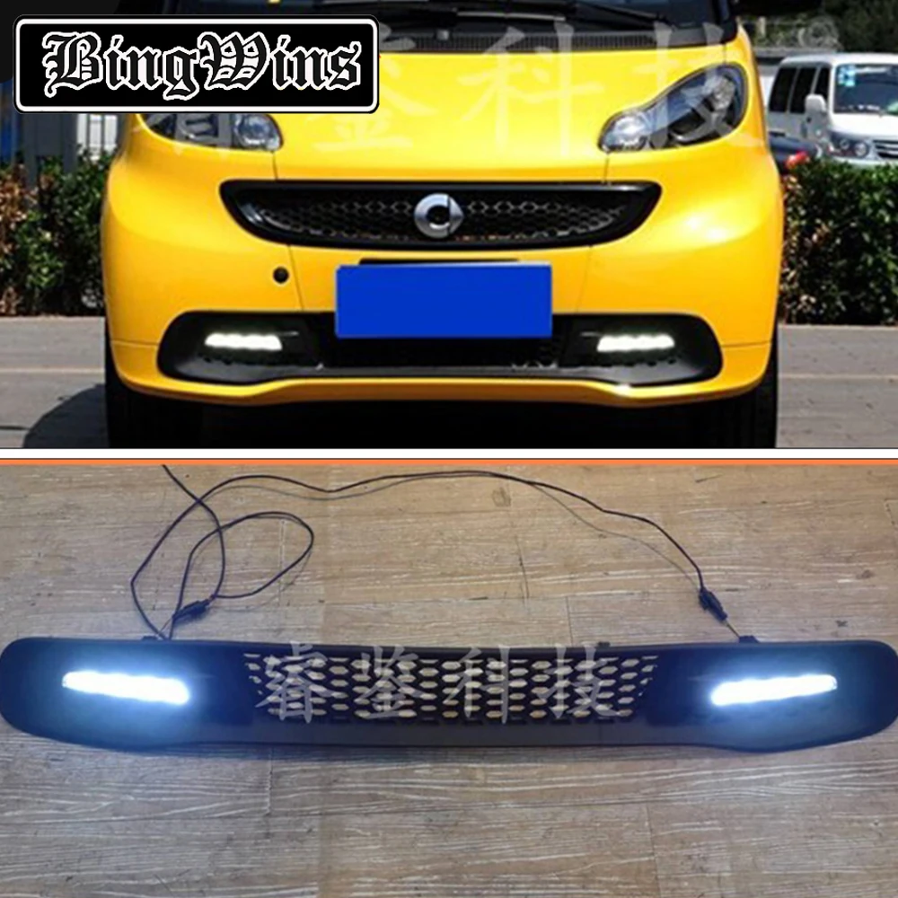 

Car Light New 12V Car DRL kit For Mercedes-Benz smart fortwo 2012-2015 Lower Front Grill Light LED Daytime Running Lights DRL