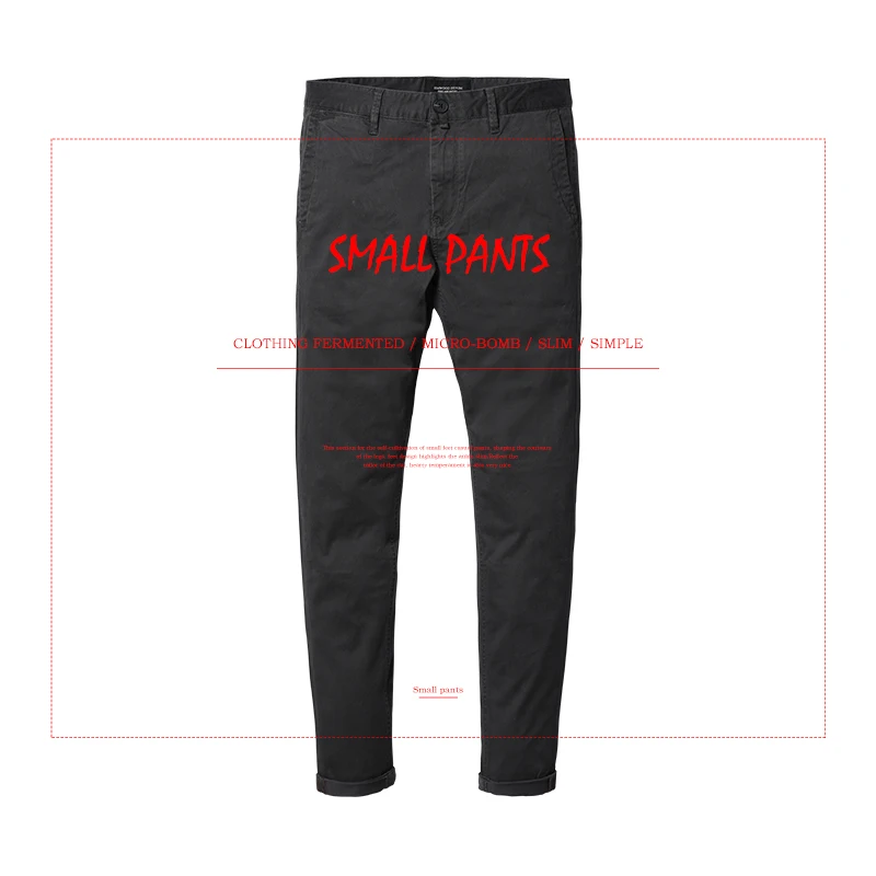 SIMWOOD повседневные штаны для мужчин 2019 Весна Новая мода Slim Fit мотобрюки плюс