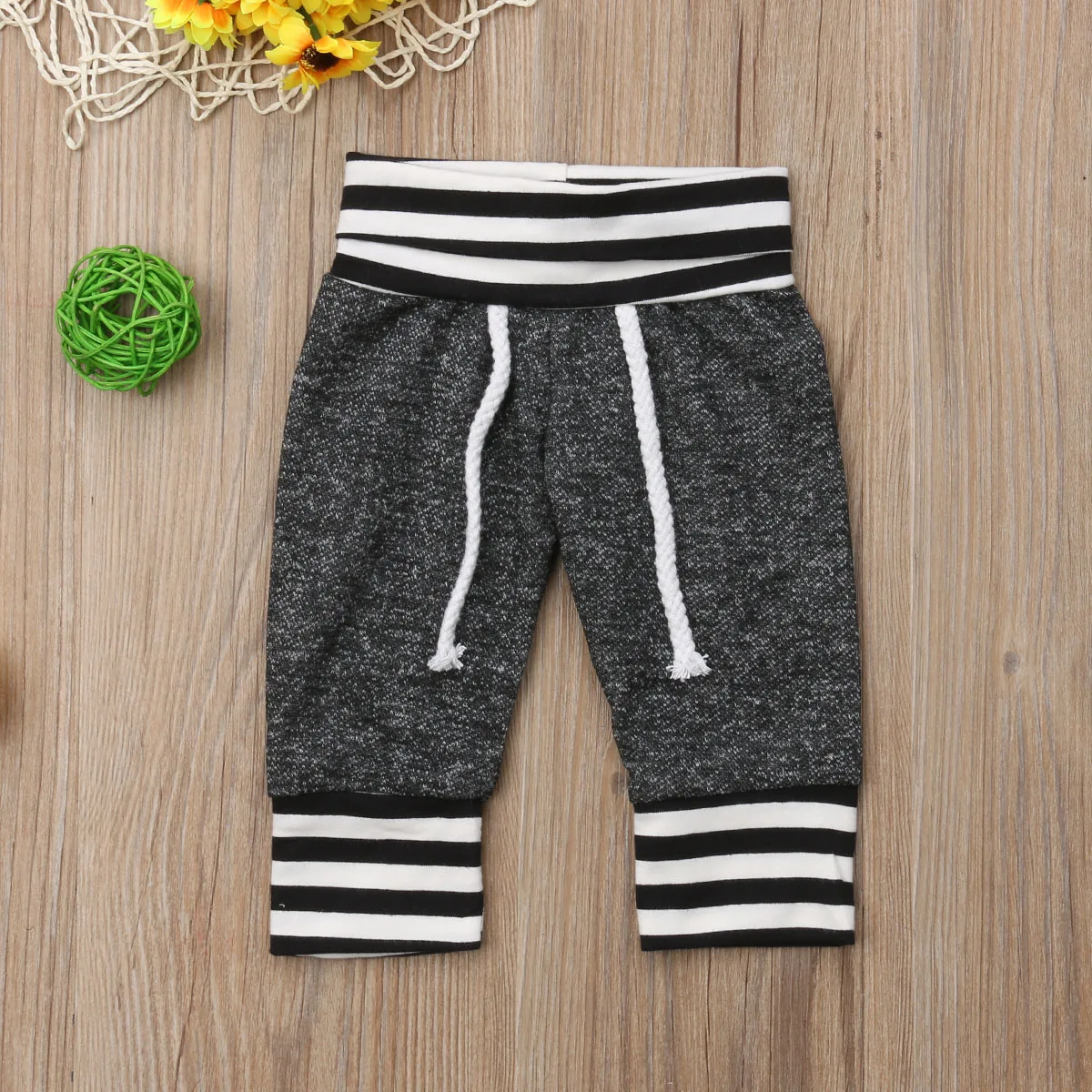 Штаны-шаровары для новорожденных мальчиков и девочек, штаны для малышей, брюки-слаксы, леггинсы, одежда для детей 0-6 месяцев