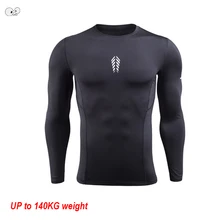 Мужская футболка для бега с длинным рукавом 5XL 6XL, плюс размер, компрессионные рубашки с принтом, быстросохнущие эластичные топы для фитнеса