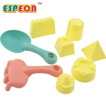 

Espeon New 8pcs/set Beach Sand Play Toys Bucket Sand Pallladium Sand Shovel Watering Soft Toys Bath Outdoor Indoor Toys For Kids