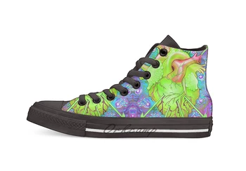 

Fragile Alt Color Design breathable Casual High Top lace-up Canvas shoes sneakers