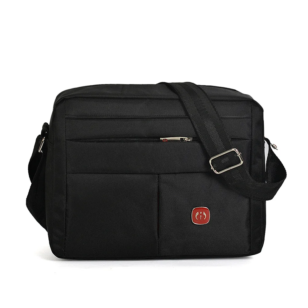 Mens Casual Business Waterproof Oxford Shoulder Bags Crossbody Bag Big