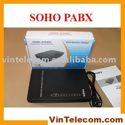 حار بيع 3CO + 8Ext vintelecom sv308 pbx/الهاتف مبادل/نظام الهاتف/mini pabx/soho pbx/pabx الصغيرة-تعزيز