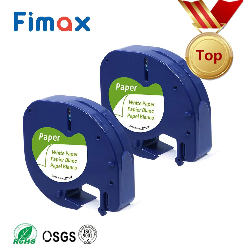

Fimax 2 pcs 91200 Compatible for DYMO LetraTag Label Tape 12267 DYMO Pattern Tape Label Tape 91201 16951 DYMO Fabric Tape 18771