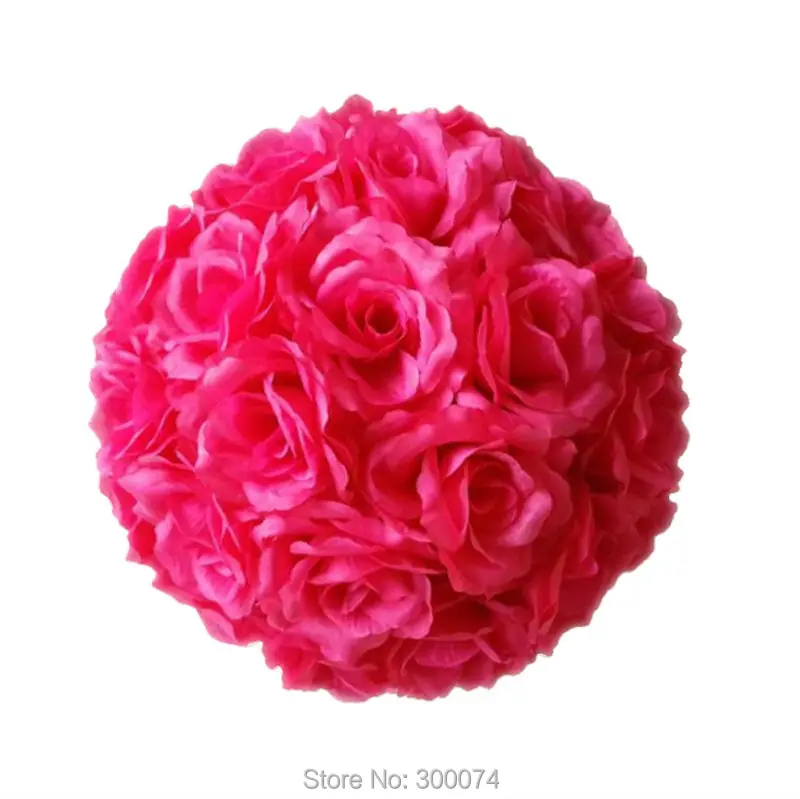 B002 Crimson wedding flower ball