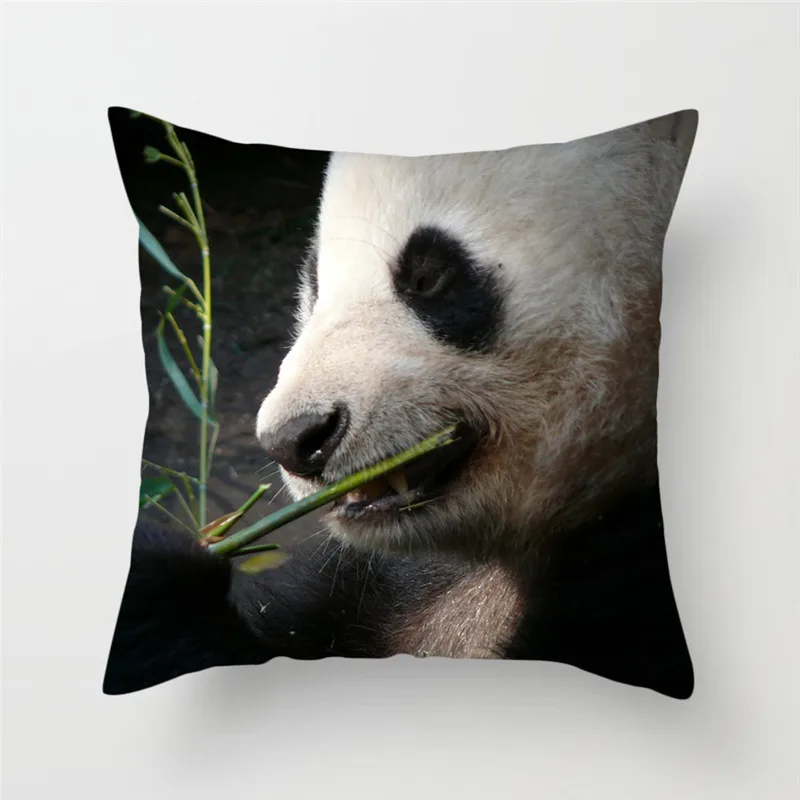 Fuwatacchi чехол для подушки с изображением животных панды для дивана домашний декор панда фото наволочка для подушки с национальным сокровищем декоративная наволочка - Цвет: PC05922