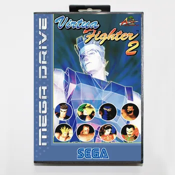 

Virtua fighter 2 16 bit SEGA MD Game Card With Retail Box For Sega Mega Drive For Genesis