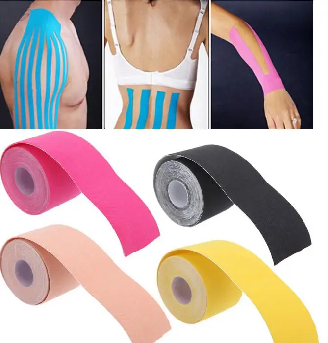1pc 5cm*5cm muscle Roll Cotton Elastic Adhesive Muscle Tape Bandage