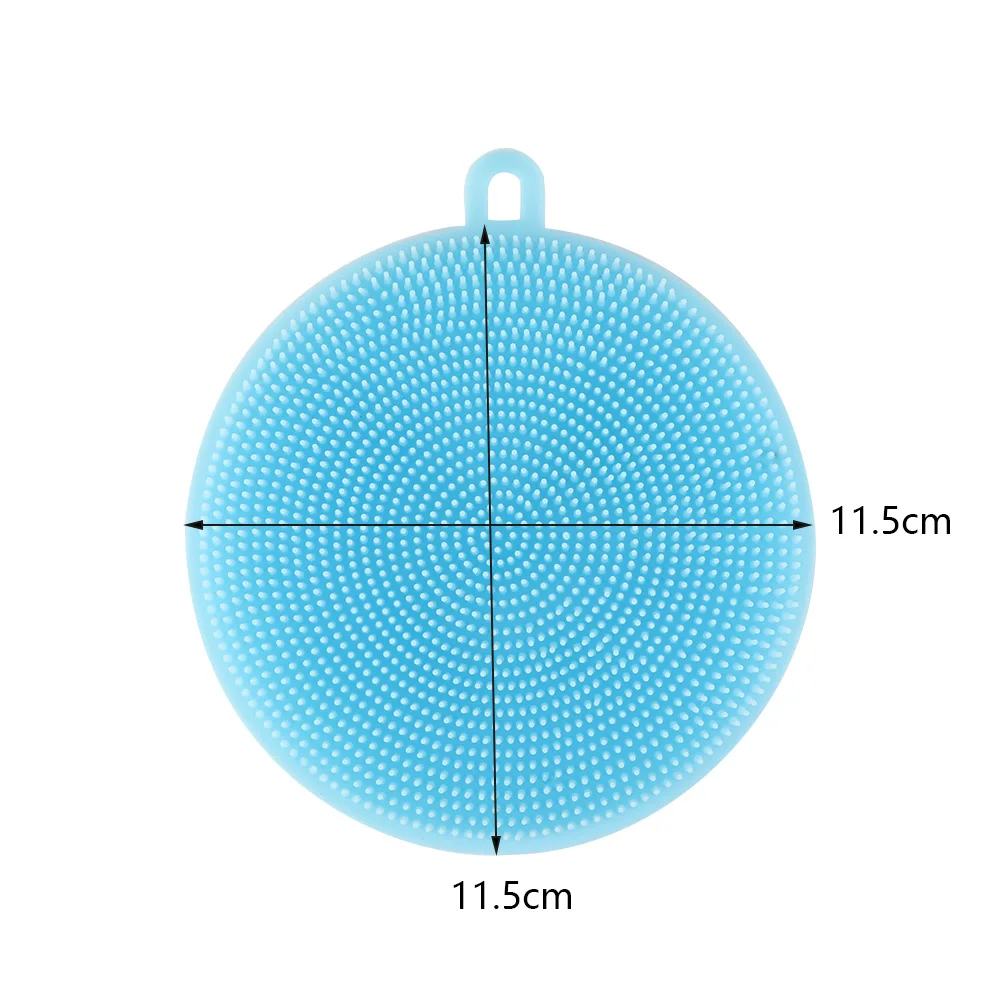 Новинка, 1 шт., антибактериальная силиконовая губка для мытья посуды, для скруббера, кухонная щетка, чистящие инструменты, кухонные принадлежности