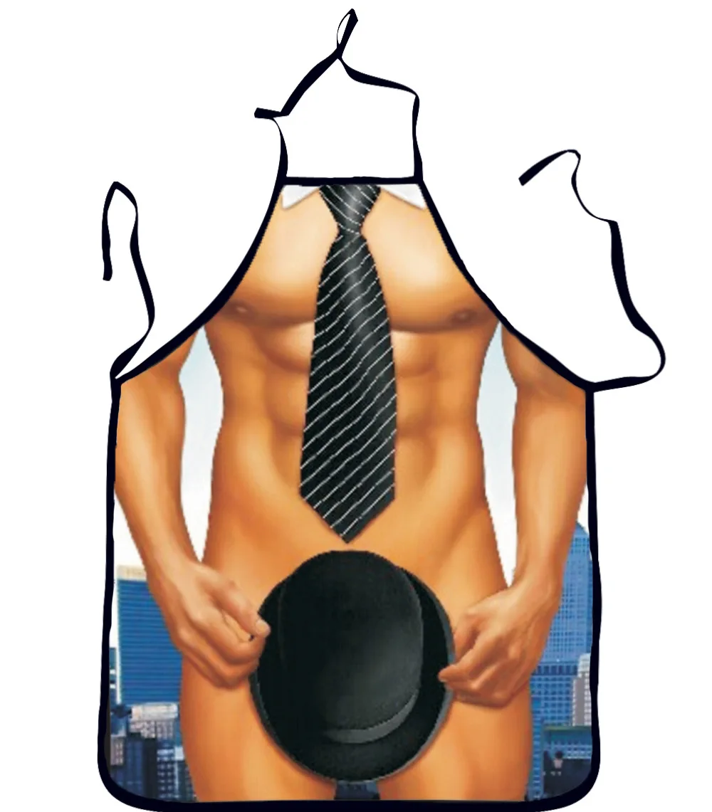 3D Funny Sexy Naked Man Aprons Women Apron Dinner BBQ Party Cooking Apron Adult Baking Accessories Funny Gifts For Men