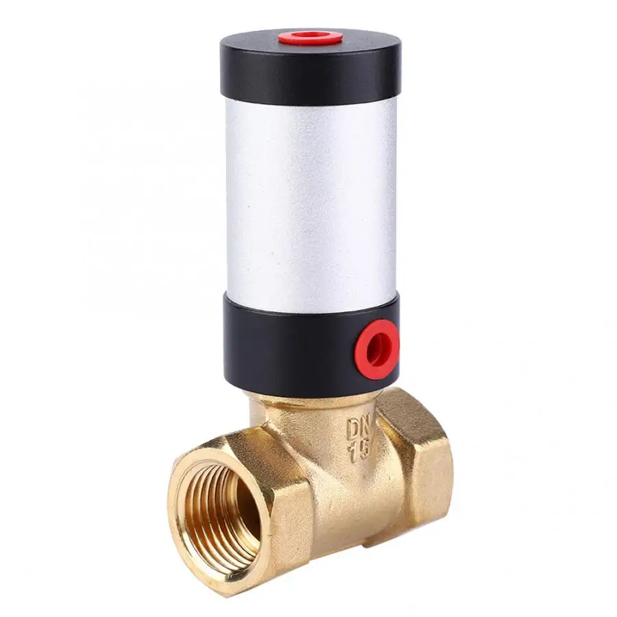 Пневматический клапан управления латунный вакуумный клапан сальник ptfe 0~ 1.0Mpa