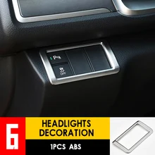 Автомобиль-Стайлинг модификации крышка Accessori 1 шт. ABS Автомобильный интерьер фар автомобиля кнопка наклейки для 10th Honda Civic