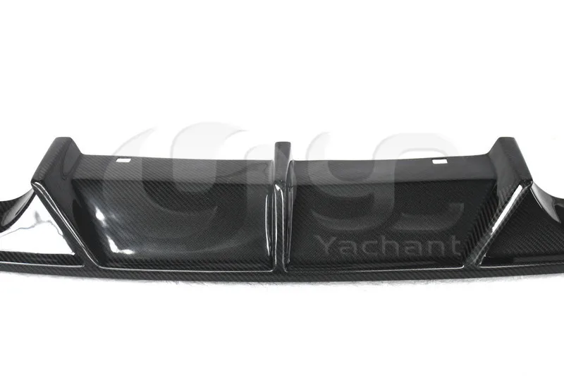 2014-2016 VW GOLF 7 VII MK7 MK VII R Rline Hatchback Pre-Facelift Revozport Style Rear Bumper Diffuser CF  (27)