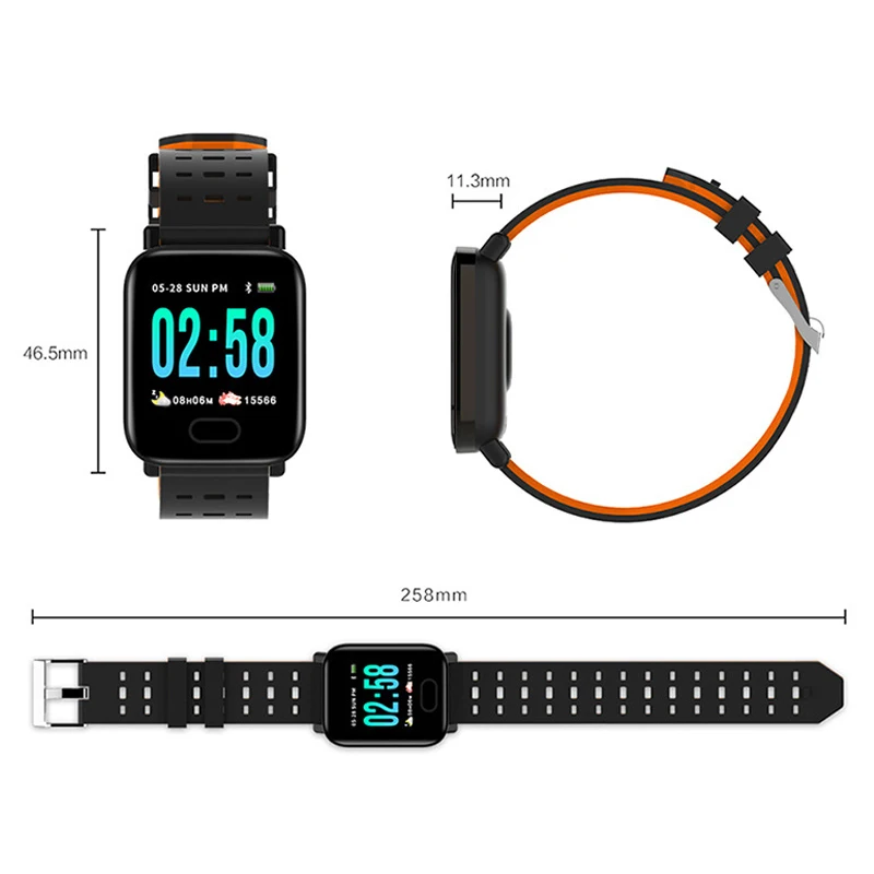 1.3 Inches Color Screen Smart Watches Couple Waterproof Electronic Watch Men Sport Watch Woman Brand Bluetooth Relogio Masculino
