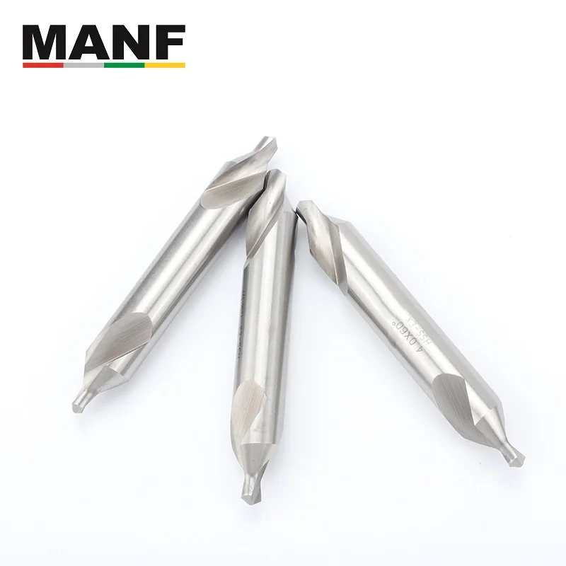 

MANF High Quality HSS Cobalt-containing Center Drill 1.0-5.0mm Full Drinding