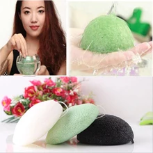 Konjac Губка для очистки лица мытье лица Инструменты Круглые Висячие в форме сердца