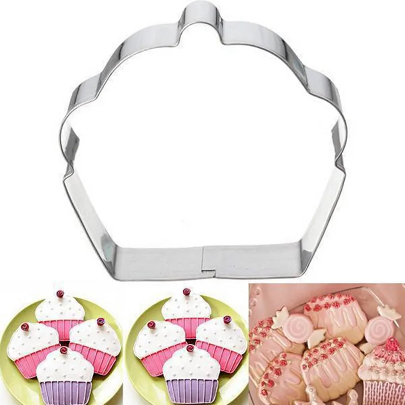 Cheapest 1PC/Lot Stainless Steel Cup Shape Cookie Molds House DIY