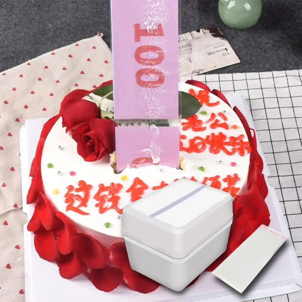 Tirelire Drole Jouet Boite Gateau Accessoires Faisant Surprise Anniversaire Accessoires De Qualite Alimentaire Non Toxique Coffre Fort Aliexpress