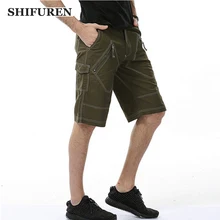 SHIFUREN/Новые летние мужские шорты-карго, большие размеры 29-40, Свободные повседневные мужские мешковатые комбинезоны, шорты длиной до колена