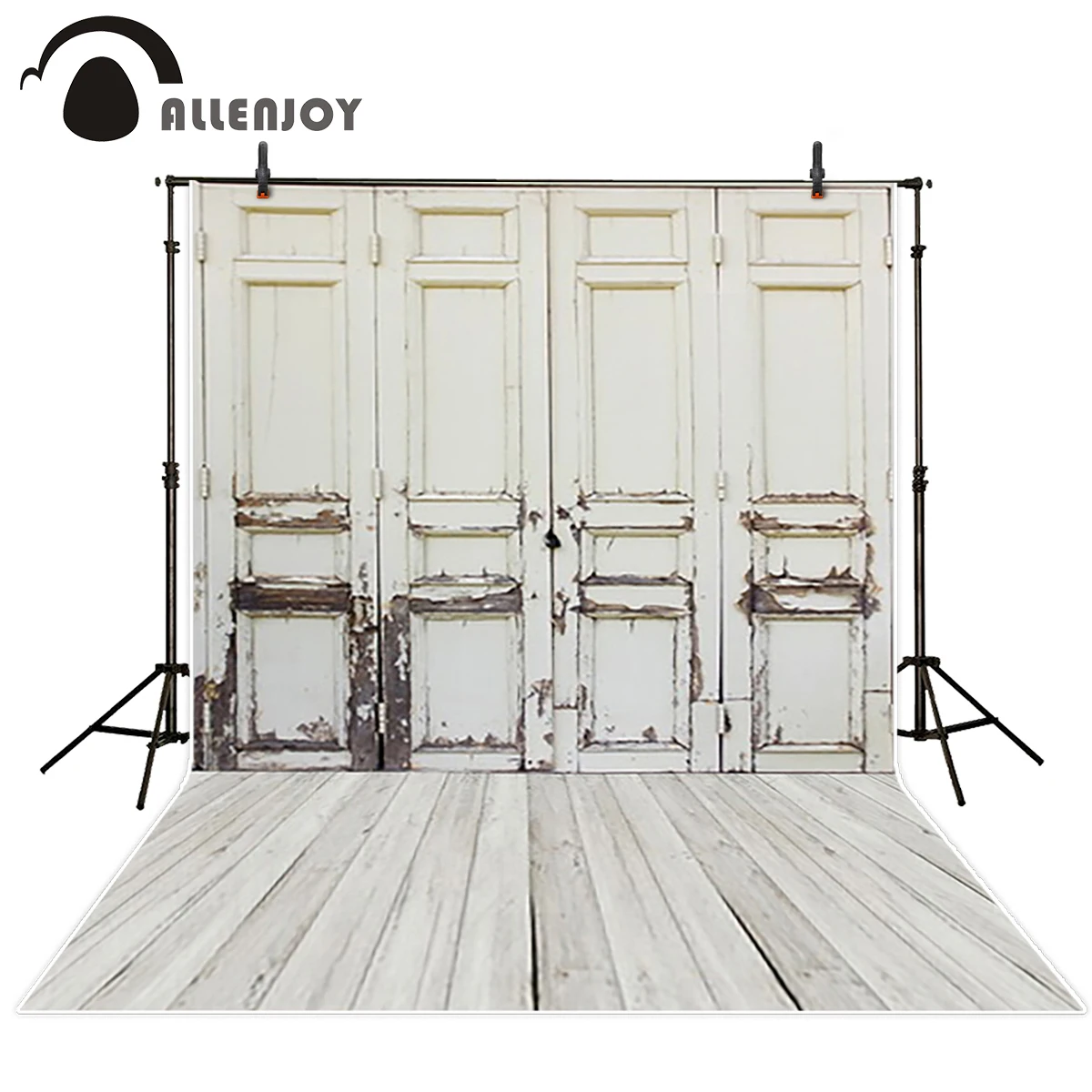

Allenjoy photo background Vintage door white wood board old fotografia photo backgrounds for photo studio HD not blurry backdrop