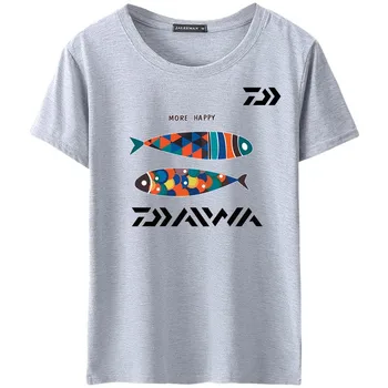 

Daiwa Soft Quick Dry Fishing Jersey Short sleeve Cotton Fishermen Angling Jerseys Fishing Clothing Breathable Fishing T-Shirt