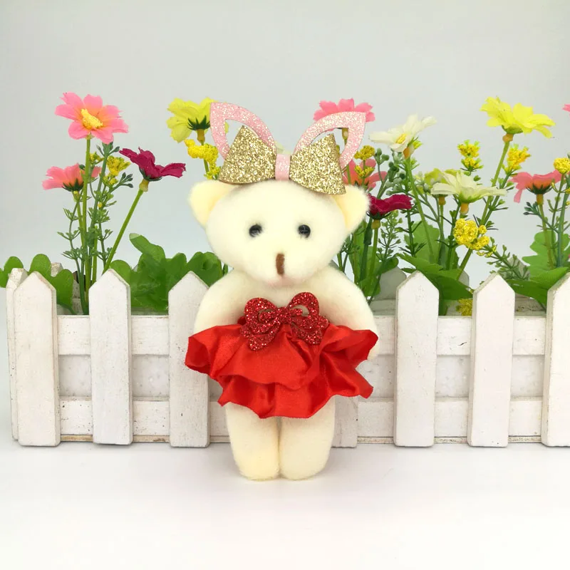bear with gold rabbit ear