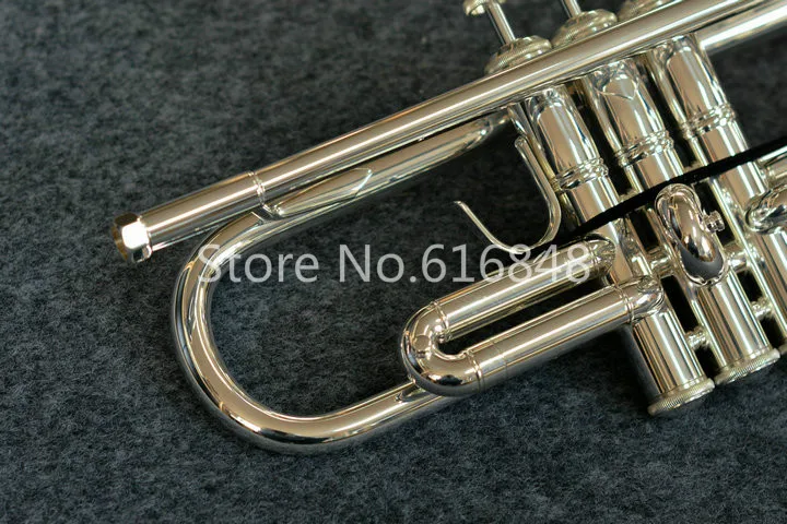 Unbranded Can Customizable Bb Trumpet Instrument Brand Quality Brass Tube Silver Plated Surface With Case Mouthpiece