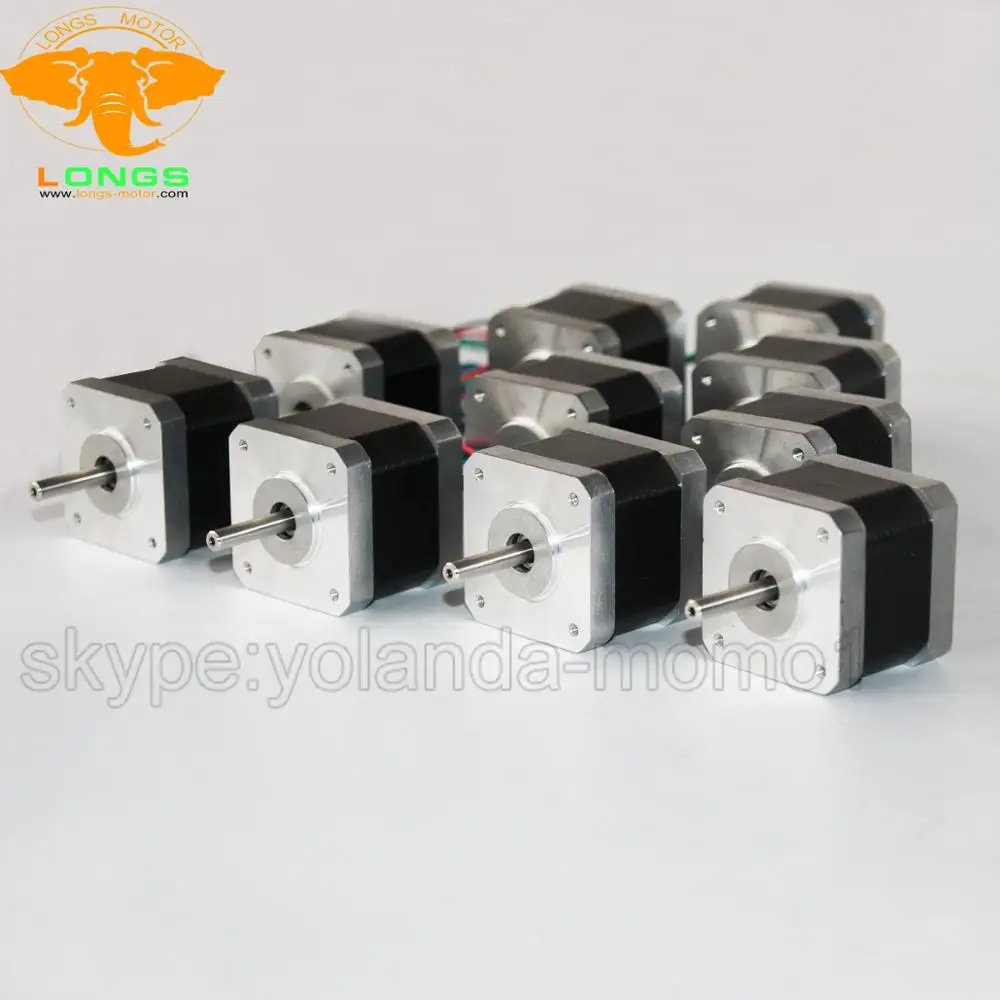 

EU Free shipping[3~8days] Stepper motor 10PCS Nema 17 4 wires 0.4A 17HS3404N 37oizn for 3D printer [3~6 work days]
