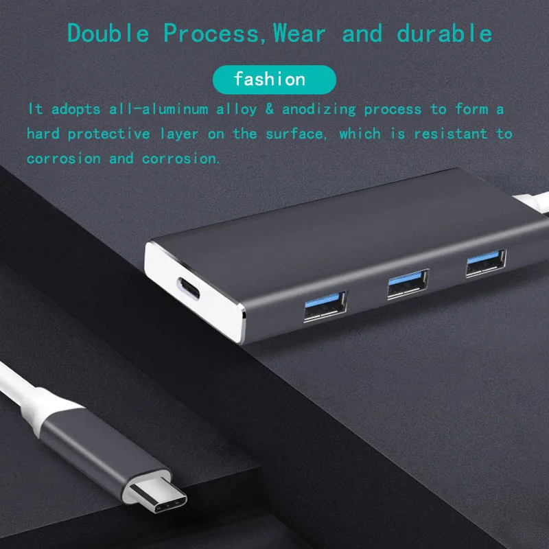 Док станция Fealushon с разъемом типа C HDMI USB концентратор питания для ноутбука Macbook Pro