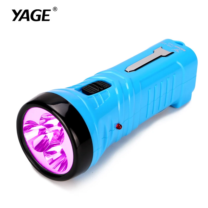 YAGE 3704 ультрафиолетовая вспышка светильник мини фонарь УФ светодиодный