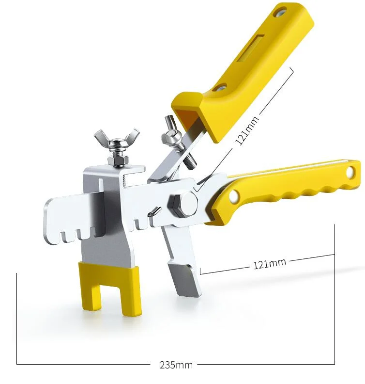 Напольная плитка выравниватель Распорки плоская система выравнивания плитки керамический набор ручных инструментов 100 шт. зажимы с 100 шт. клиньями+ 1 шт. плоскогубцы