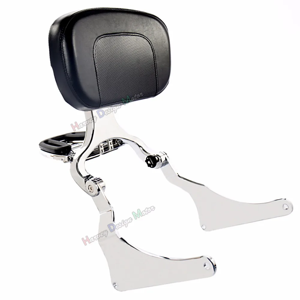 Chrome Fixed Mount&Multi Purpose Adjustable Driver Passenger Backrest