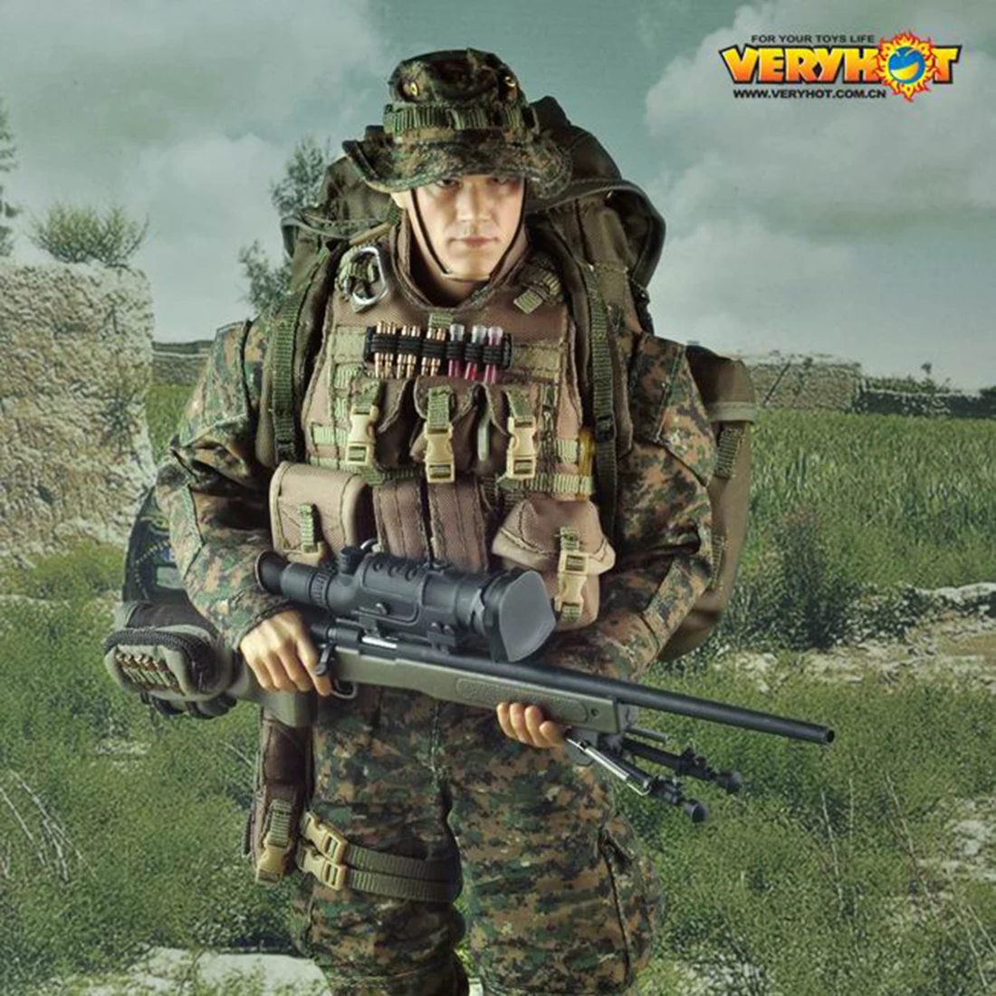 1/6 очень горячо подвижные солдат фигурку Набор аксессуаров для коллекционируемые предметы интерьера для морской Снайпер форма оборудование для 12 дюймов Солдат модель