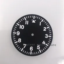 35,5 мм черный циферблат белый знак Fit MIYOTA 8205 8215 821A, Mingzhu DG2813/3804