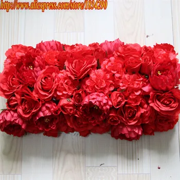 

10pcs/lot Artificial silk rose peony and daisy flowers row Wedding decoration or road lead flower wedding Arch TONGFENG
