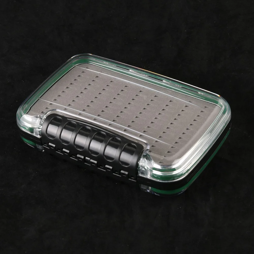 Fly Fishing Box Plastic Double Side Small Waterproof Fly Box With Slit