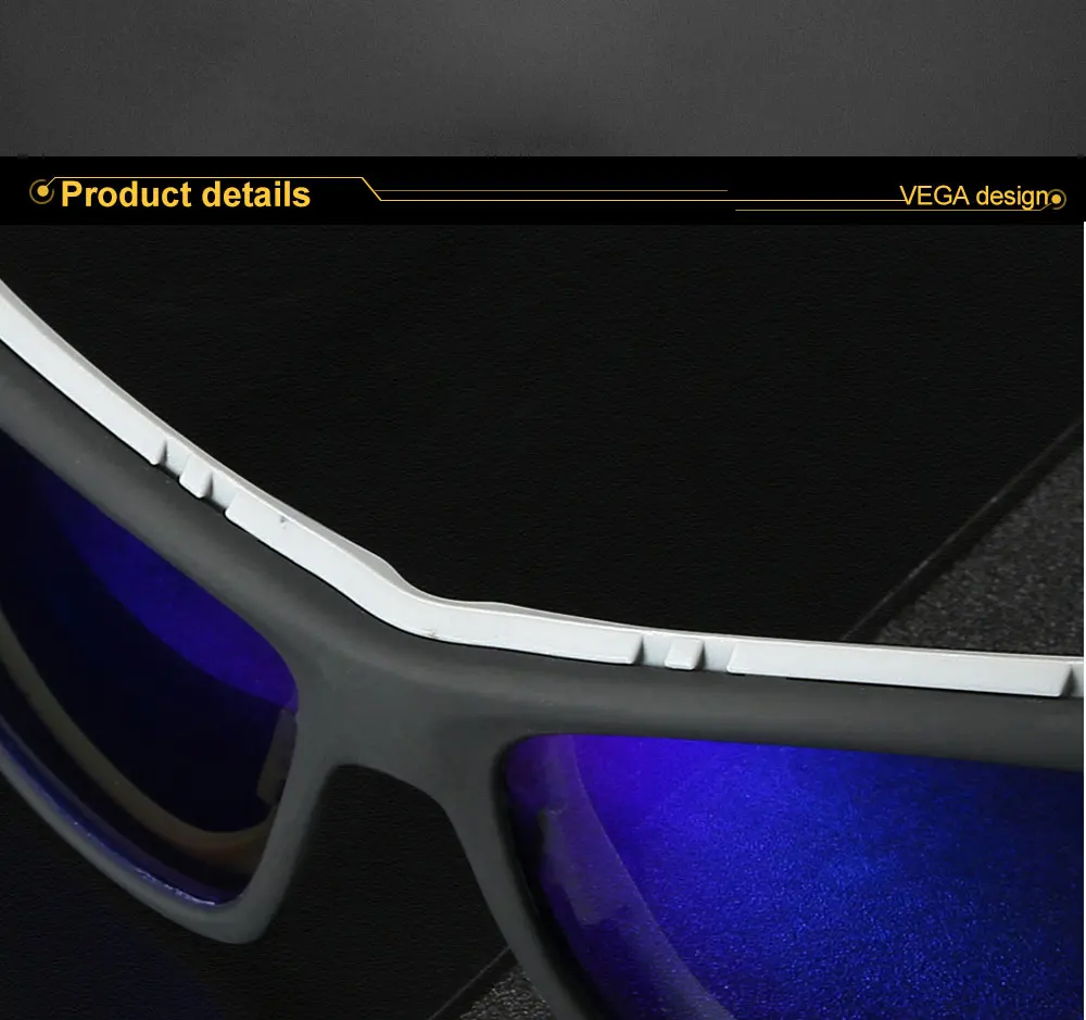 VEGA Eyewear Polarized Sport Sunglasses Men Women Best Sport Glasses for Running Bike Fishing Cycling Anti Glare Sunglasses 203 (2)