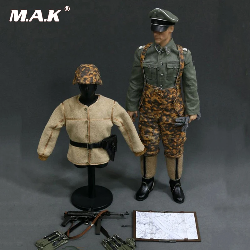 

1/6 Scale military Solider Figure WWII Germany SS Officer Clothes Set Clothes & Weapon Accessory set For 12"Male Figure Body