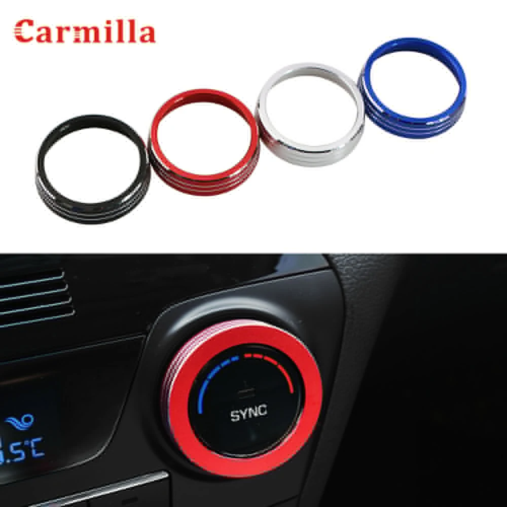

Car Air Conditioning Heat Control Switch Knob Decorative Ring AC Trim Cover for Hyundai Tucson 2015 2016 2017 2018 Accessories