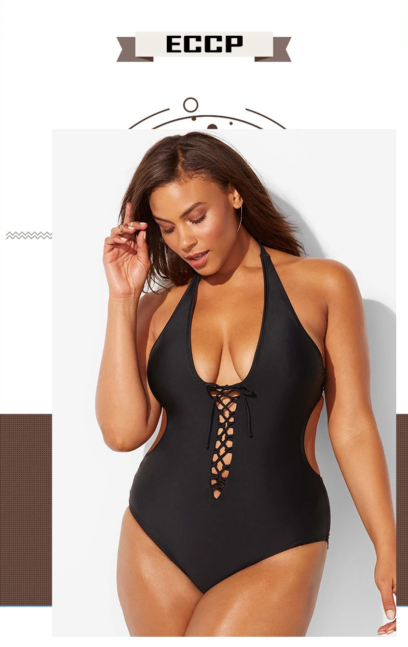 5XL Large Big Plus Size Swimwear For Women Sexy One Piece Swimsuit 2018 Slimming Female Print Retro Beach Bathing Suit Bodysuit (2)
