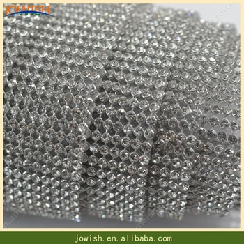 

New design 120 X 45 cm 3MM clear crystal / clear AB rhinestone trim Strass rhinestones Mesh for clothes